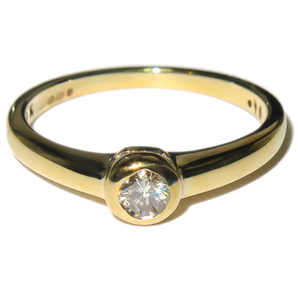 Rubover Solitaire Ring