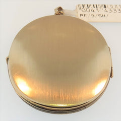 Yellow Gold Oval Engraved Locket