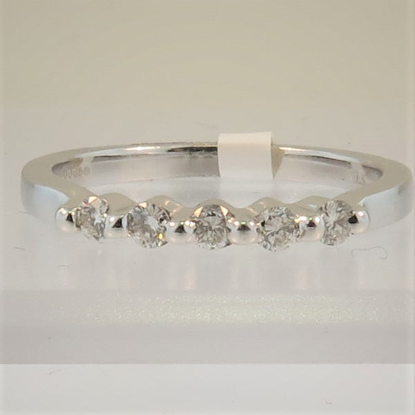 18ct White Gold Diamond 1/2 Eternity Ring