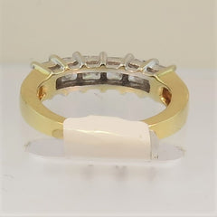 18ct Yellow Gold Diamond 1/2 Eternity Ring