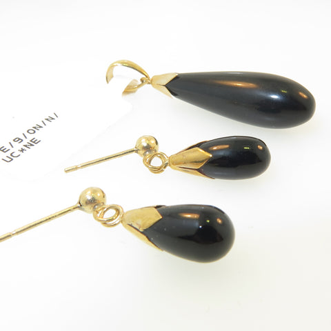 Onyx Eardrops Pendant