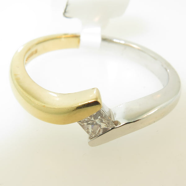 Yellow & White Gold Diamond Ring
