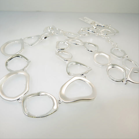 Silver Abstract Necklet