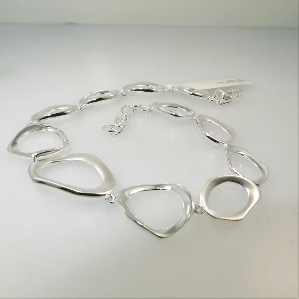 Sterling Silver Abstract Bracelet