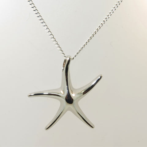 Sterling Silver Starfish pendant & chain