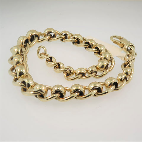 Yellow Gold Roller-curb Bracelet