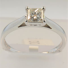 White Gold Solitaire Diamond RIng