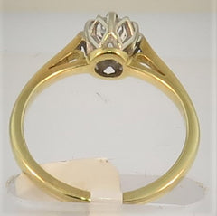 18ct Yellow Gold Solitaire Diamond Ring