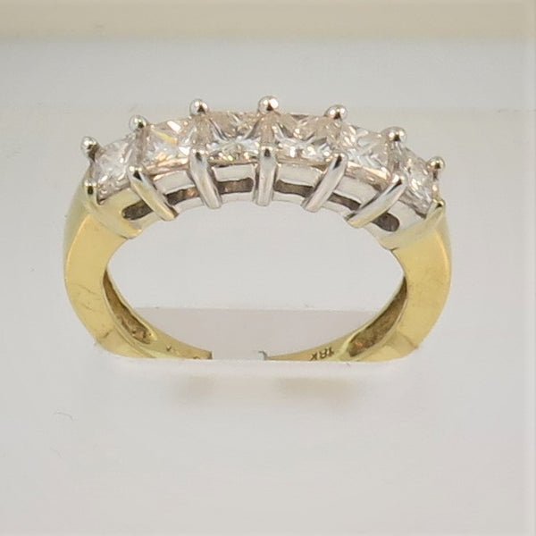 18ct Yellow Gold Diamond 1/2 Eternity Ring