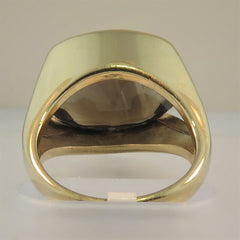 9ct Y/Gold Smoky Quartz Ring