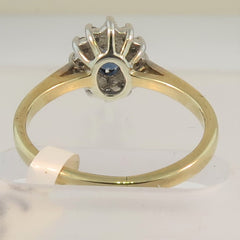 9ct Gold Sapphire & Diamond RIng
