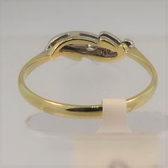 Vintage 18ct Gold Three Stone Diamond Ring